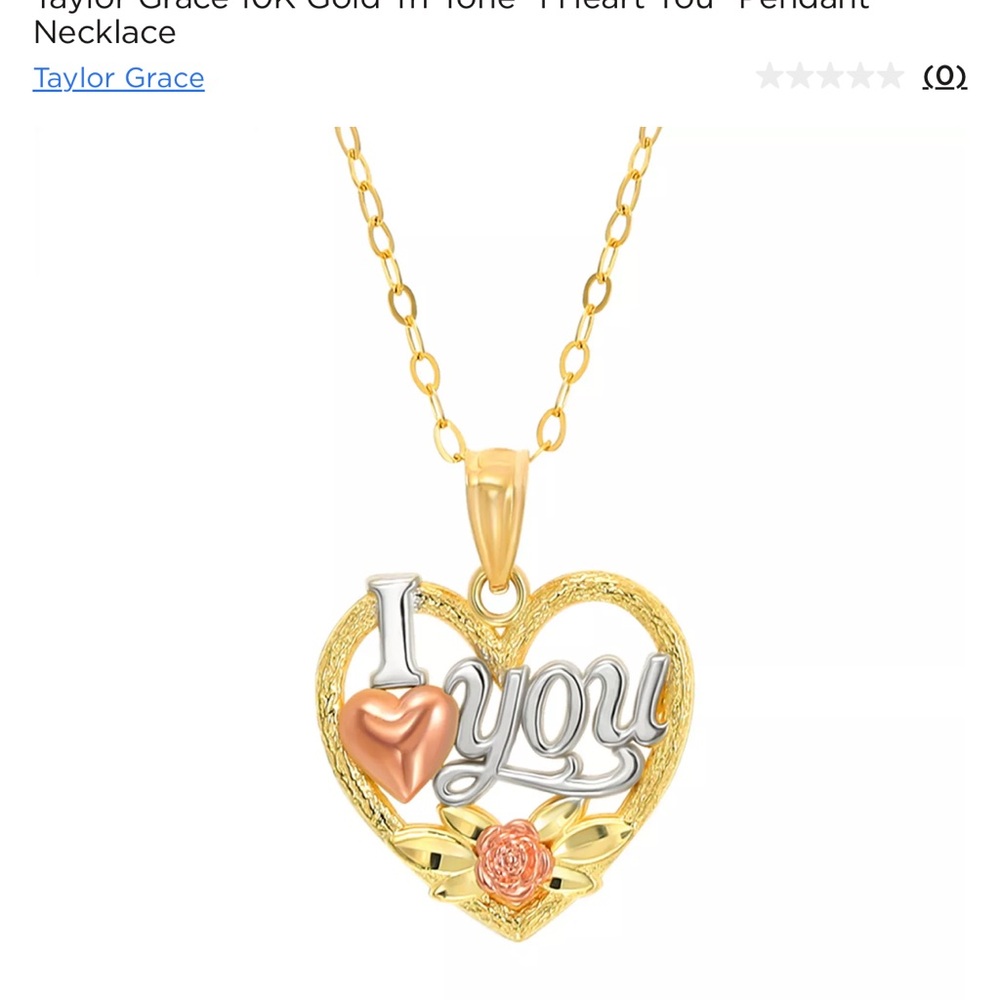 10k gold heart pendant necklace from Kohl’s.